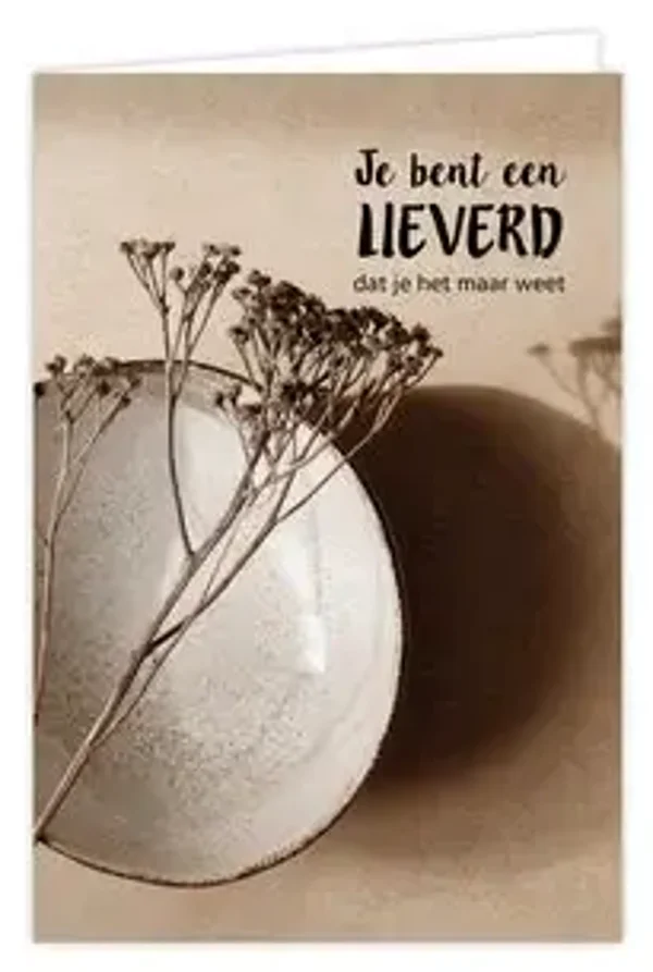 Je bent een lieverd, dat je het maar weet
