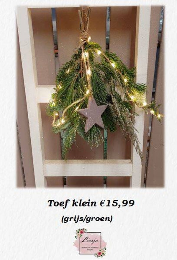 Toef klein (grijs/groen)