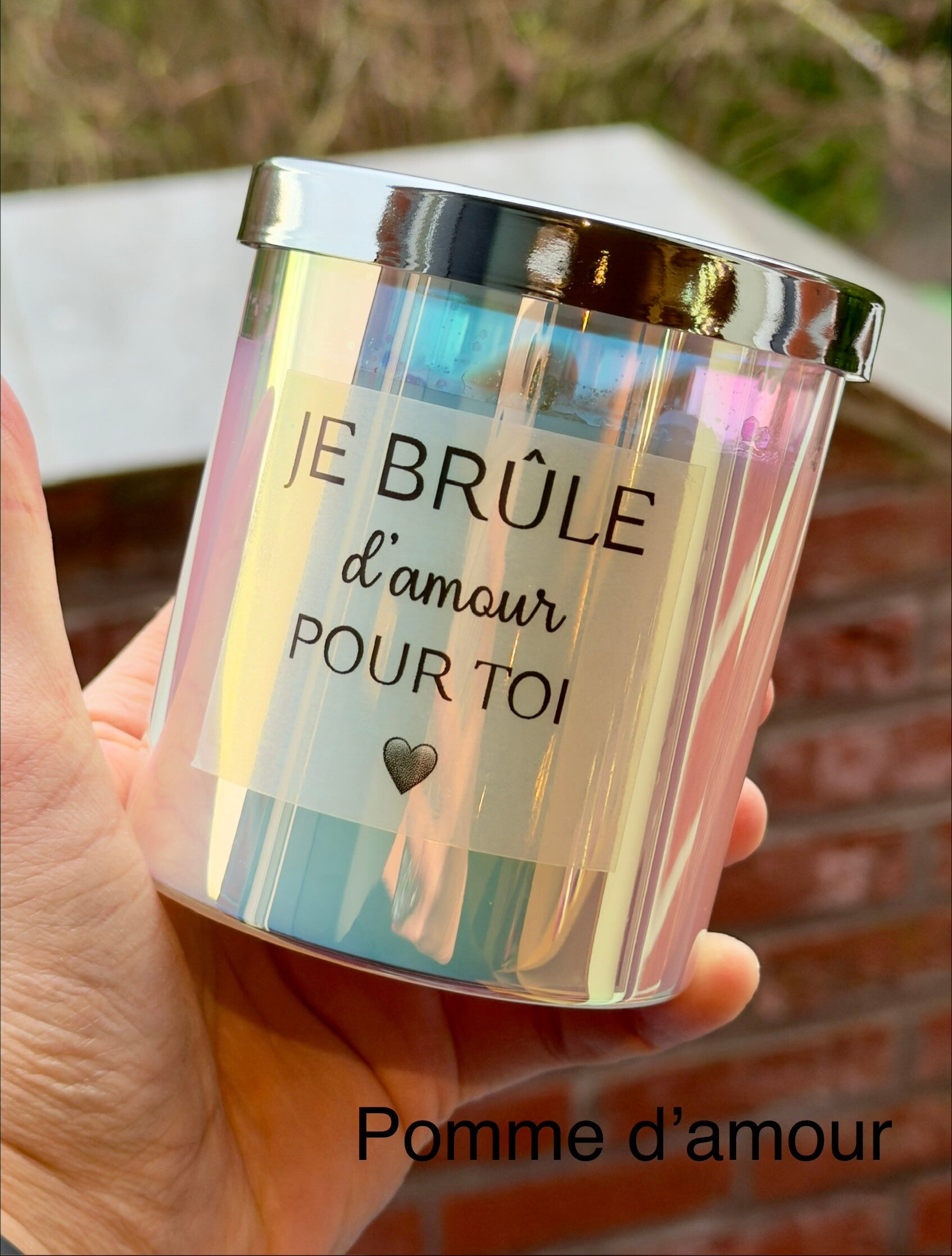 Bougie phrase 250gr pomme d’amour