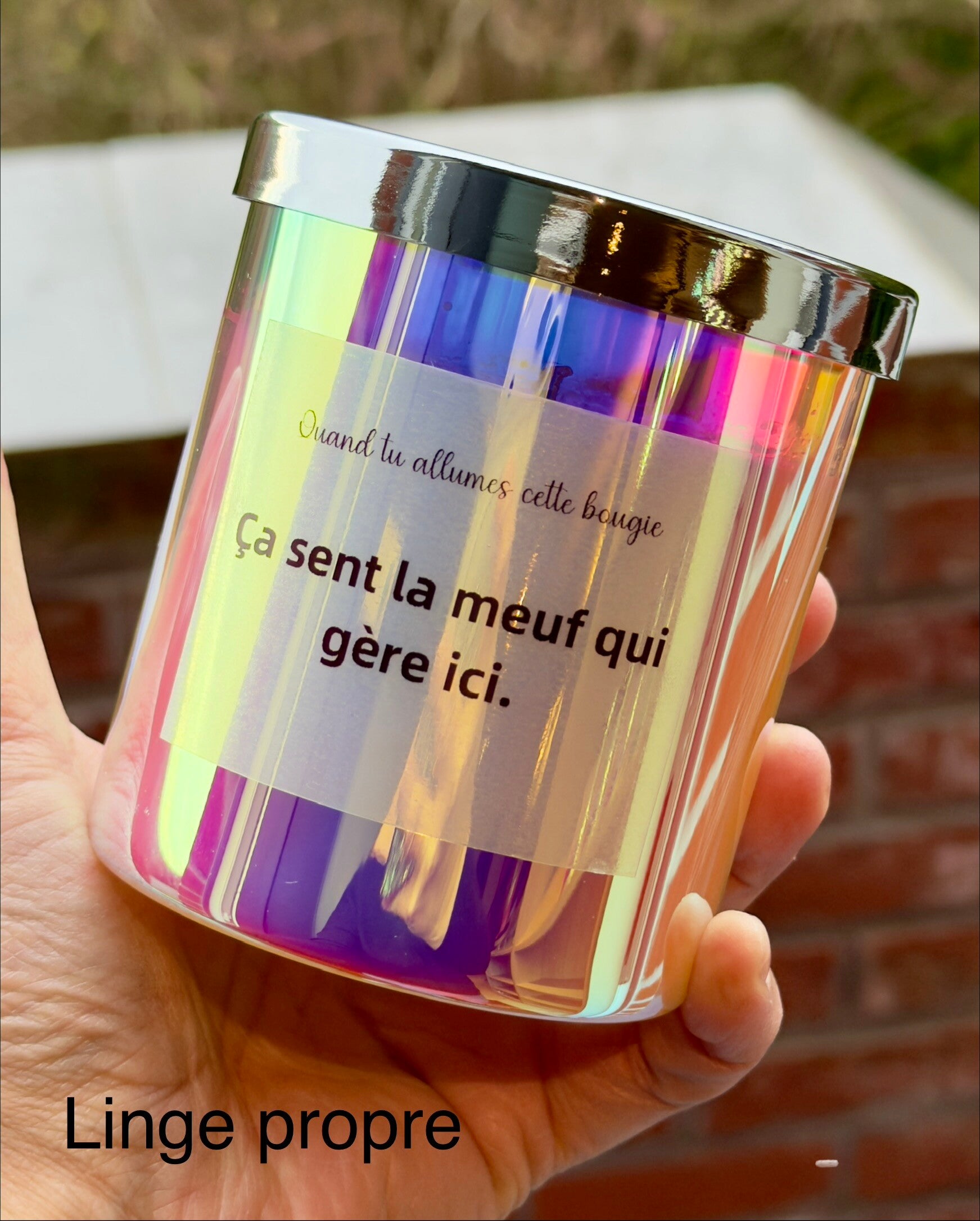 Bougie phrase 250gr linge propre