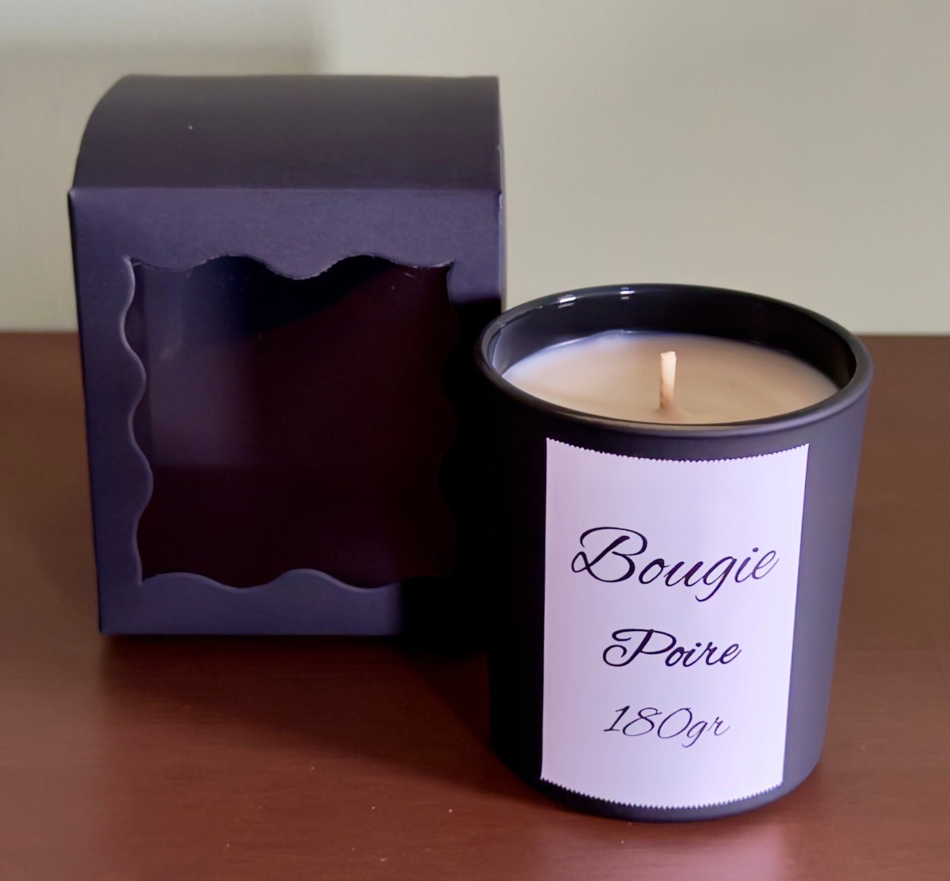 Bougie coulée 180gr poire