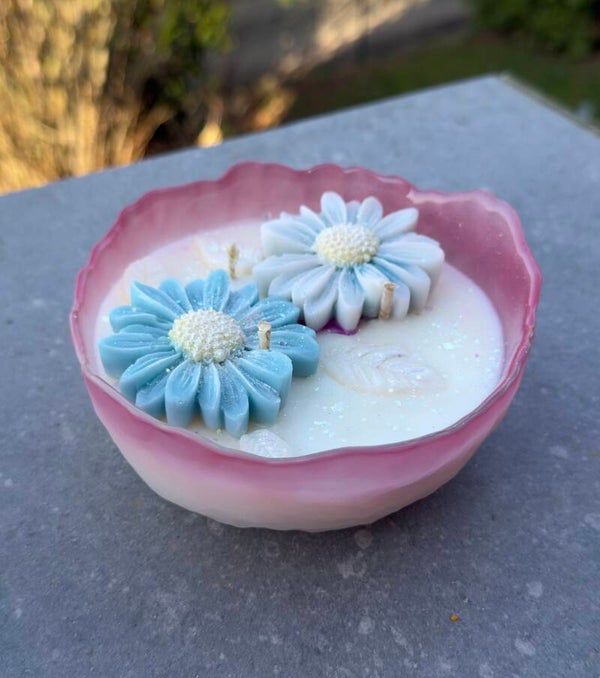 Bougie petit centre de table 250gr linge propre