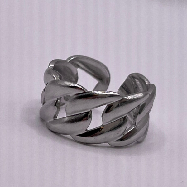 Statement ring zilver