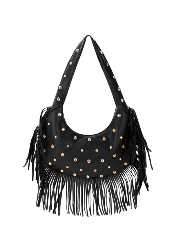 Franje stud tas zwart