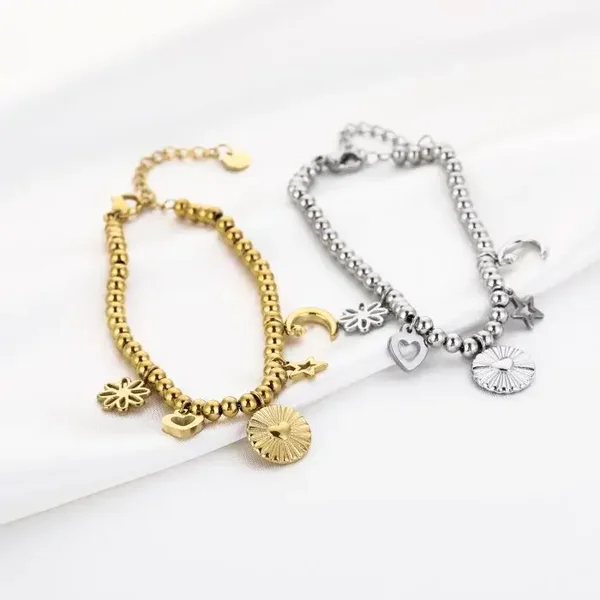 Moon & blooms bedelarmband