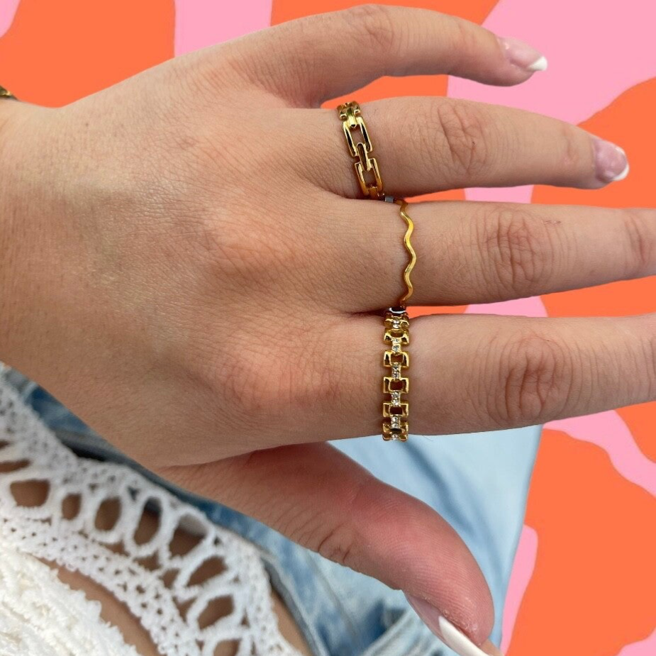 Ringen set CLASSY goud