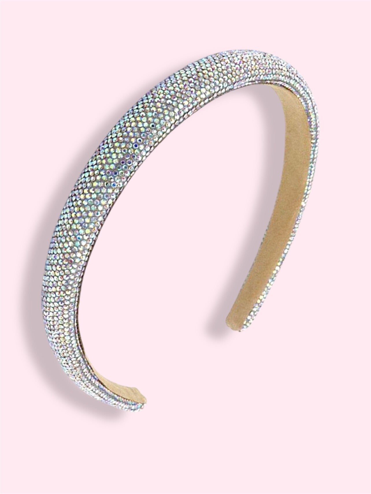 Glamour haarband wit