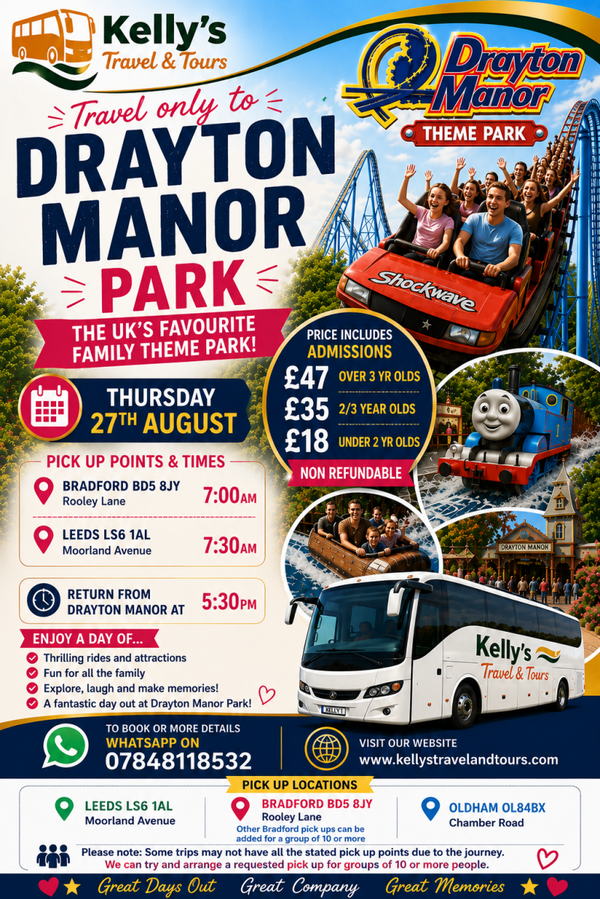 Drayton Manor Park (admission included)