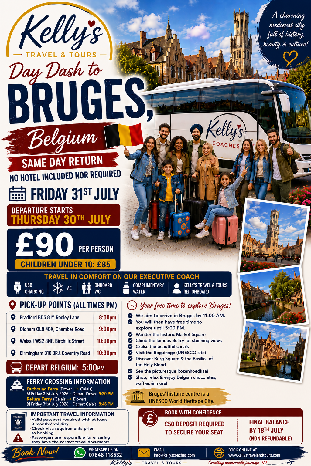 A day dash to Bruges (Adult)