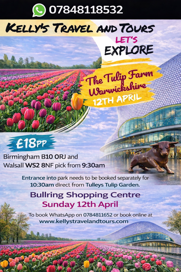 A Day Trip to Tulley Tulip Farm (Walsall/ Birmingham) 12th April