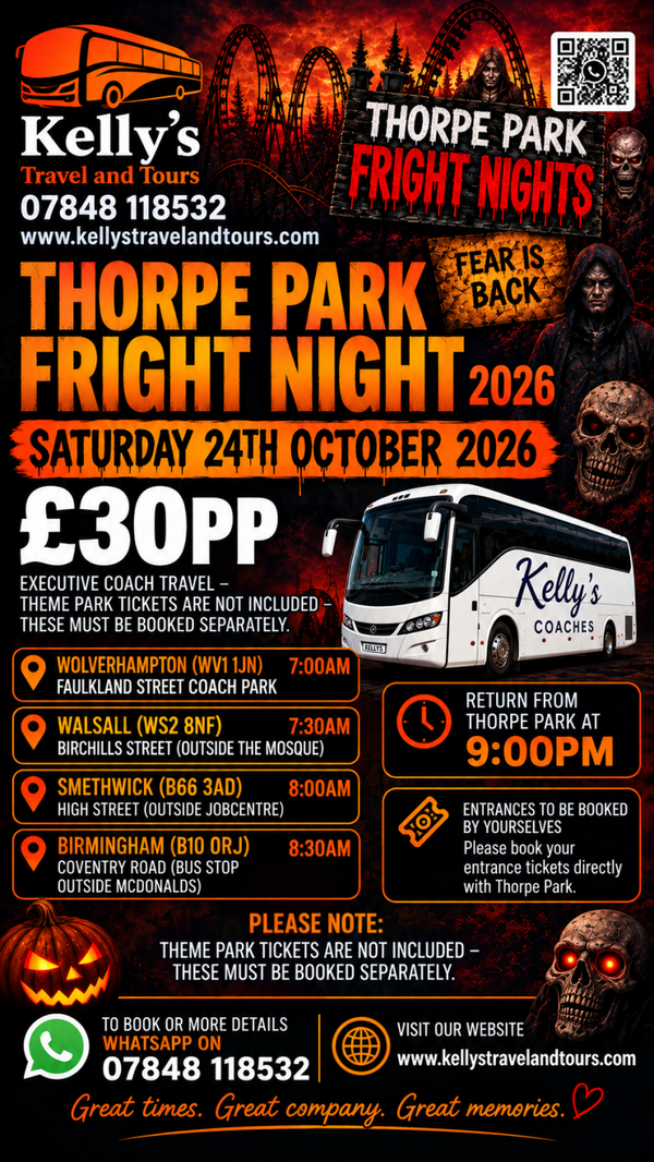 Thorpe Park Night Fright 24th October
