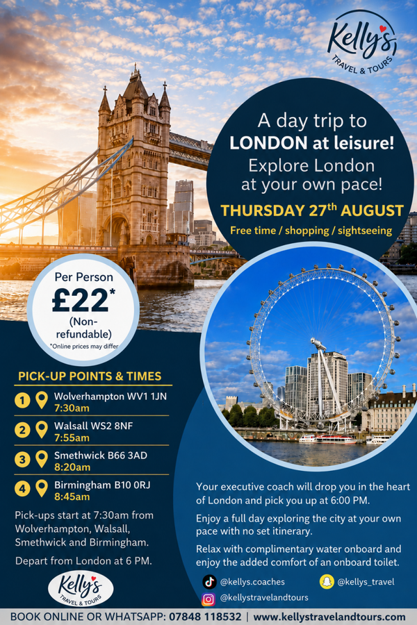London at Leisure Thursday 27th August