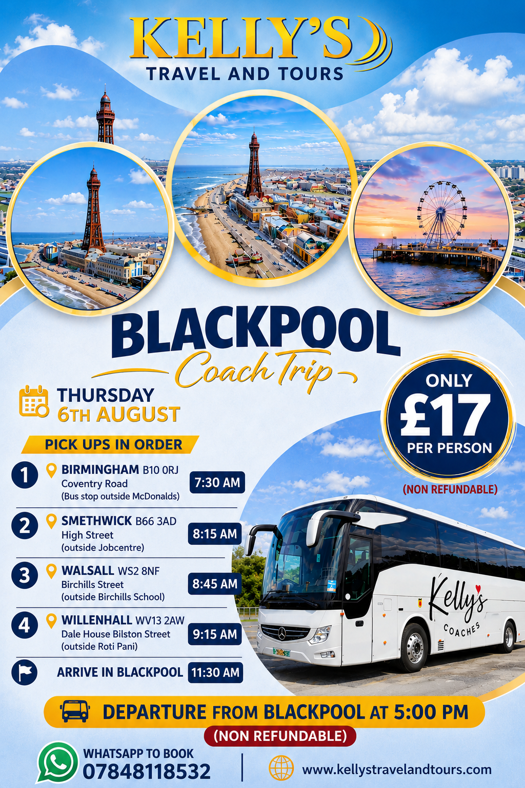 Blackpool Beach Thursday 6th August