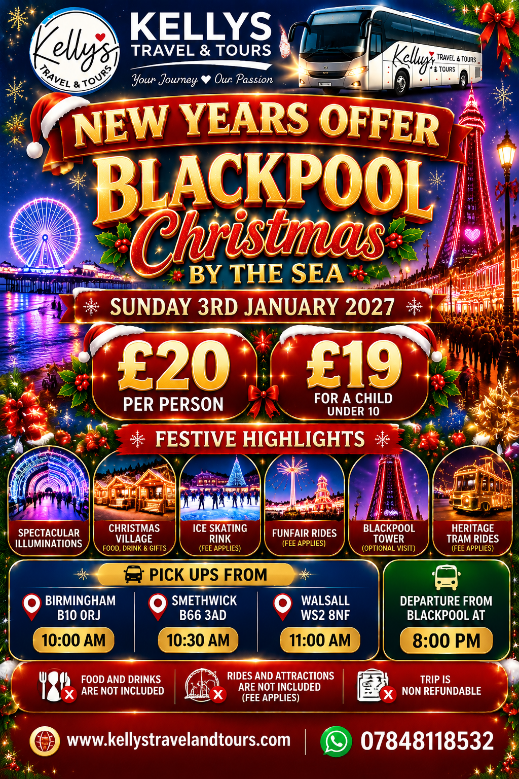 Christmas by the Sea Sunday 3rd January 2027 (Adult)