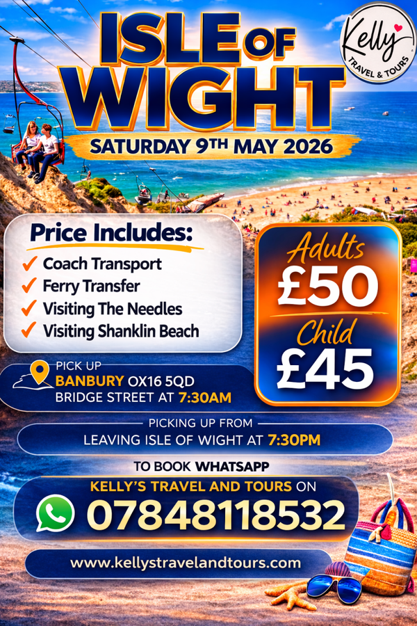 Isle of Wight 9th May Adult (Banbury)