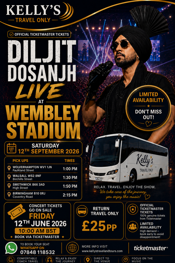 Diljit Dosanjh at Wembley Stadium (12th September)