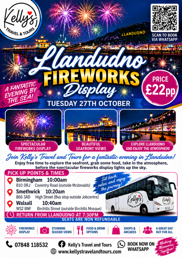 Llandudno Firewoeks Display Tuesday 27th October