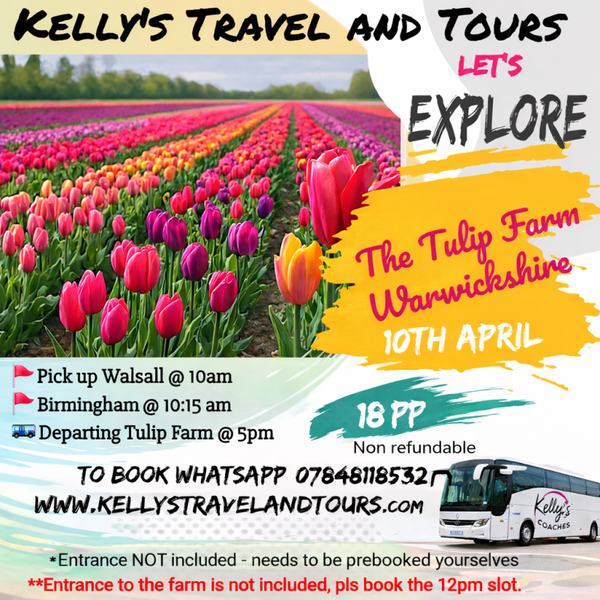 A Day Trip to Tulley Tulip Farm (Walsall/ Birmingham) 10th April