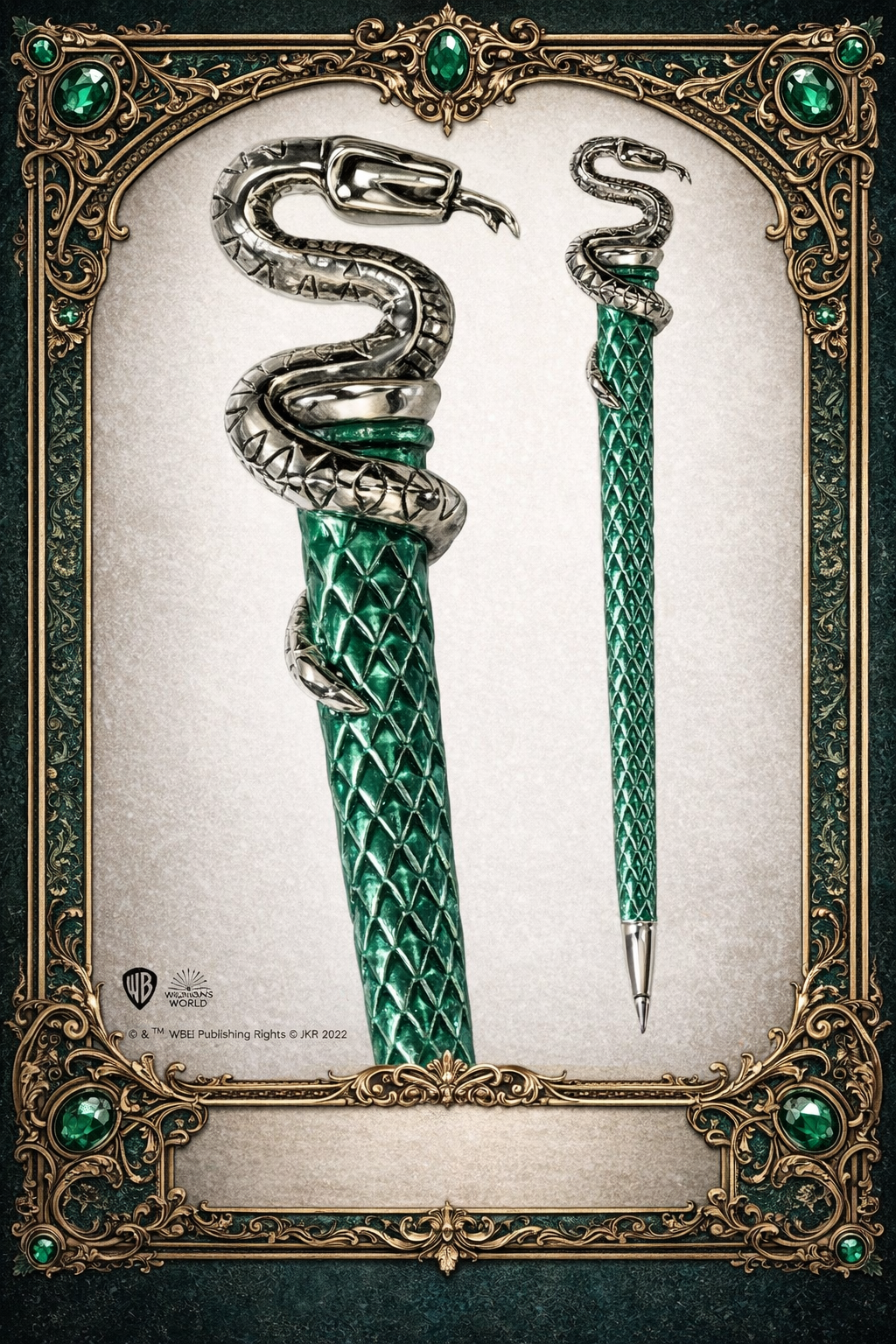 Stylo Serpentard en métal