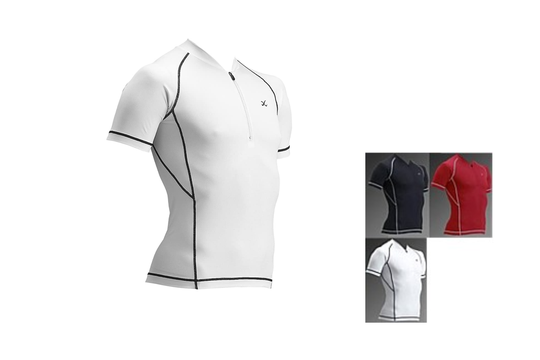 CW-X LiteFit Short Sleeve Zip Men