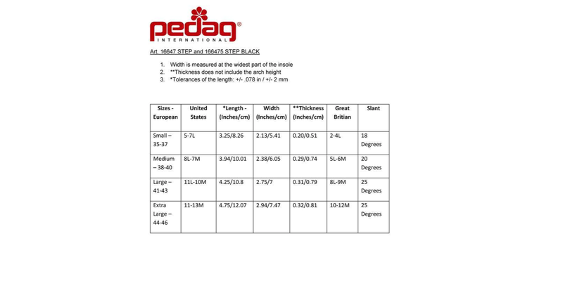 Sizing Chart