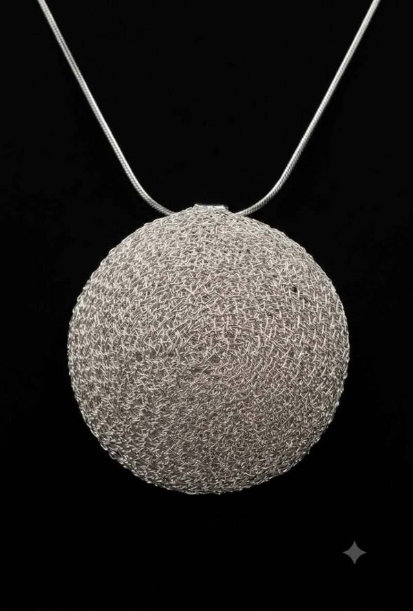 Collana Perla in Trama d'argento 3 cm
