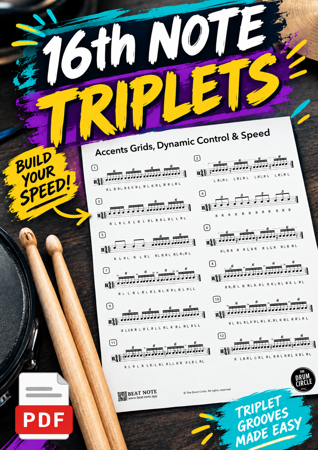 16th-Note Triplets: Hand-Foot Coordination & Chops
