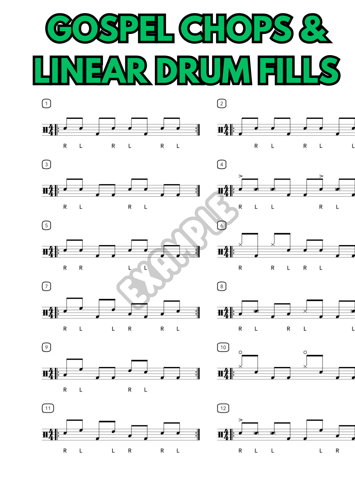Gospel Chops & Linear Drum Fills
