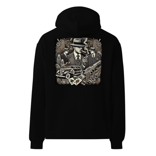 Play Cards Silver Gangster Unisex Oversized Hoodie