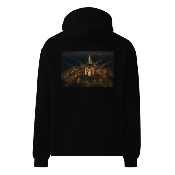 Play Cards Night In Paris Unisex Oversized Hoodie