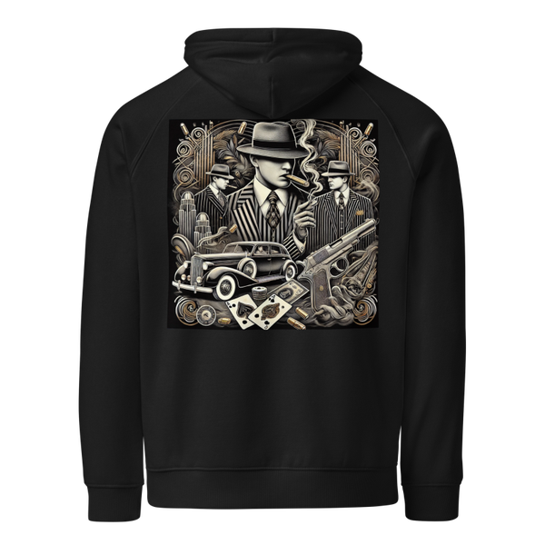 Play Cards silver Gangster Unisex Eco Raglan Hoodie