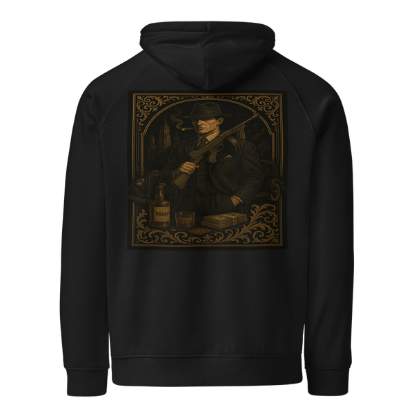 Play Cards Dark Gangster Unisex Eco Raglan Hoodie
