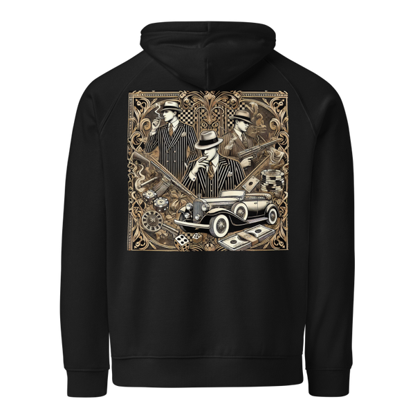 Play Cards Real Life Gangster Unisex Eco Raglan Hoodie