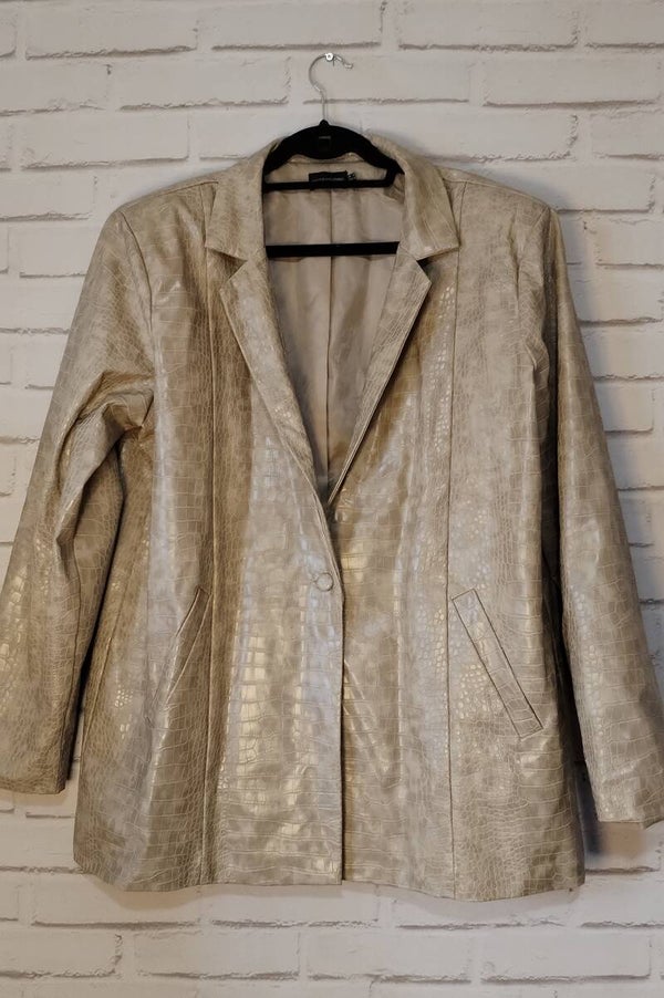 Veste imitation crocodile