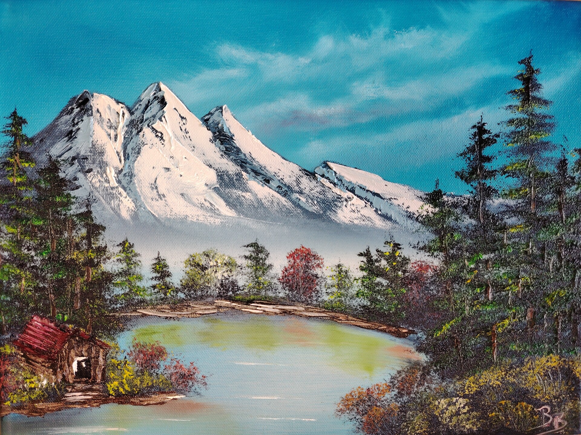 Hütte am See