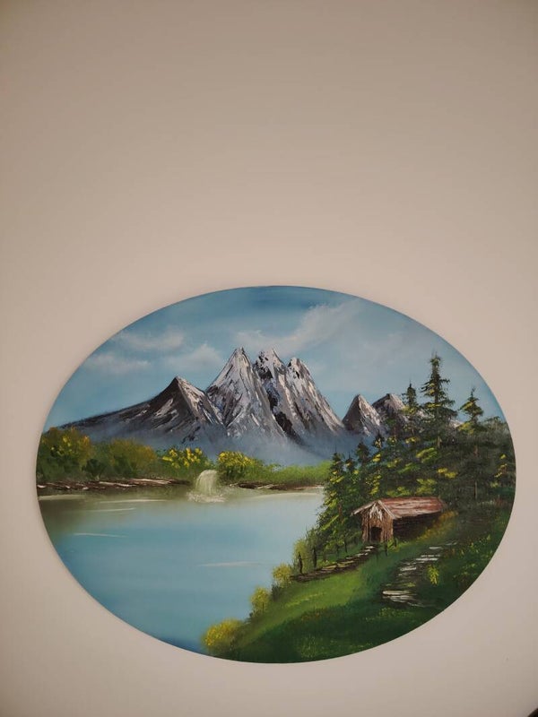Ovaler Bergblick