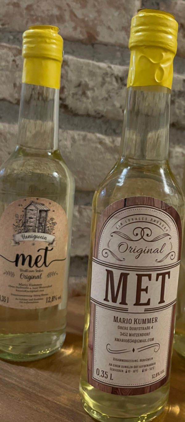 Honigwein -Met (zwei Stück)