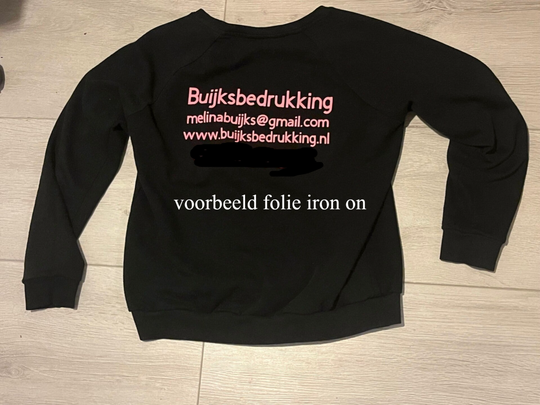 trui met tekst of naam