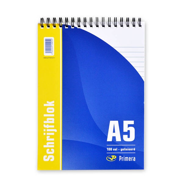 Primera schrijfblok A5 kopspiraal