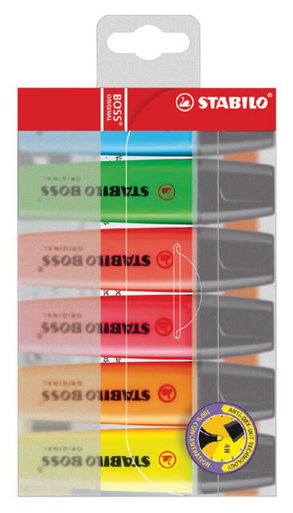Stabilo Boss Original blister 6 stuks