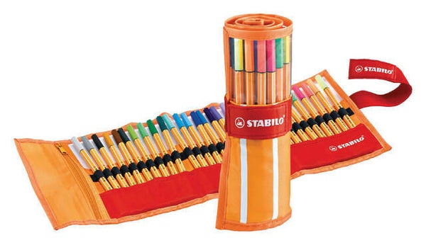 Fineliner STABILO point 88 rollerset 30 kleuren