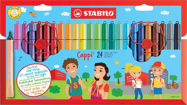 Stabilo Cappi Viltstift etui 24 kleuren