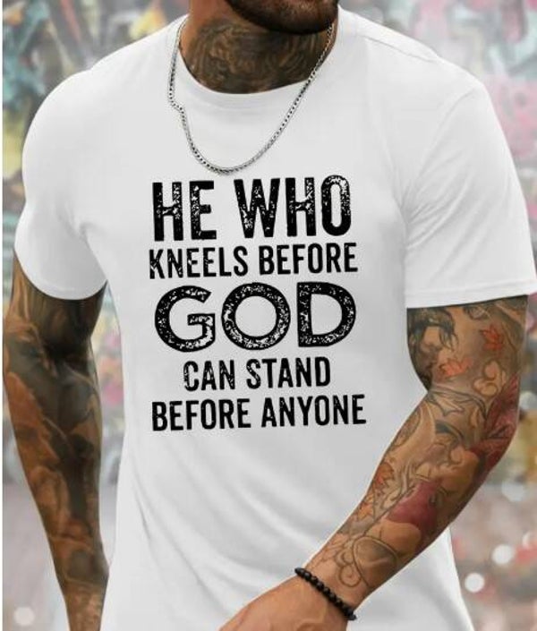 HE WHO KNEELS...