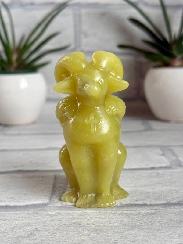 Lemon Jade Ram Carving With Angel Wings ✨