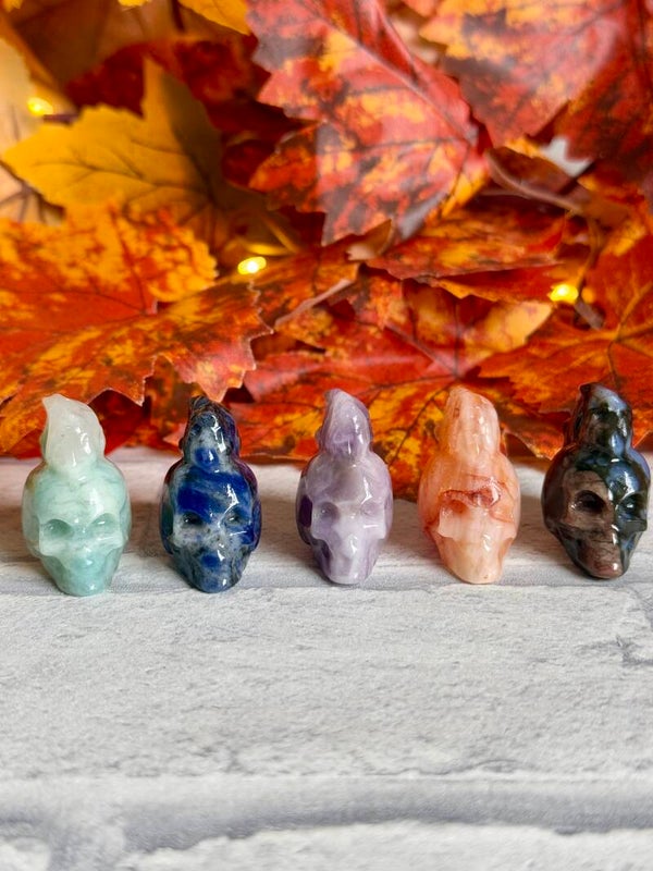 Mohawk Skull Carvings ✨