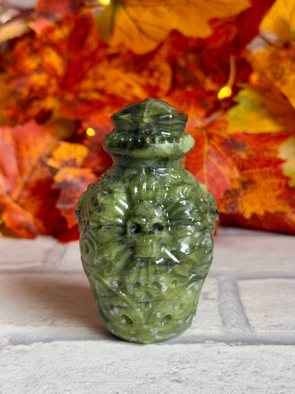 Large Green Jade Potion Bottle ✨