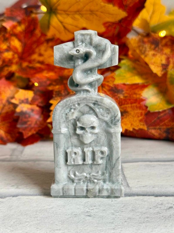 Picasso Jasper Gravestone Carving ✨