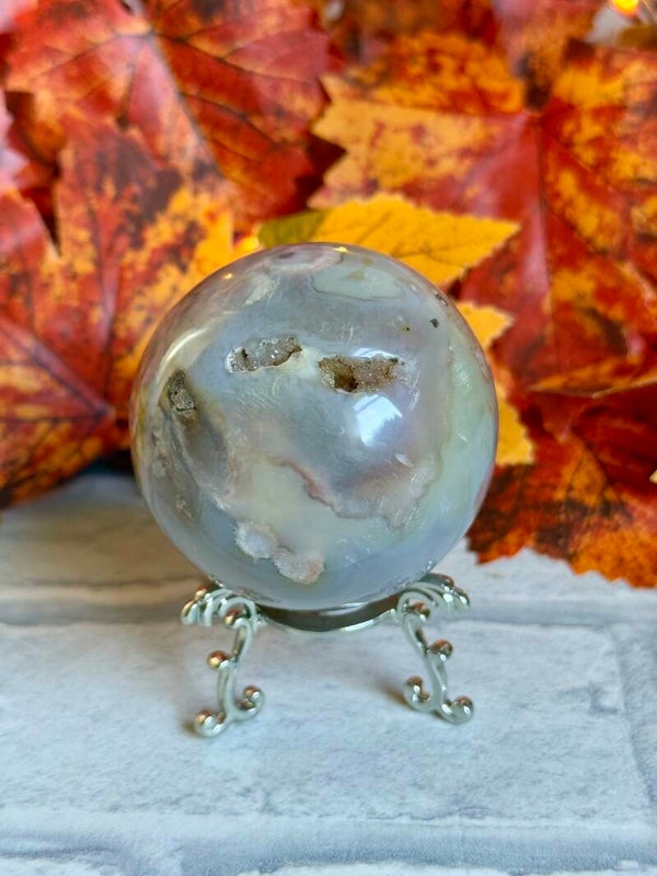 Flower Agate Sphere ✨