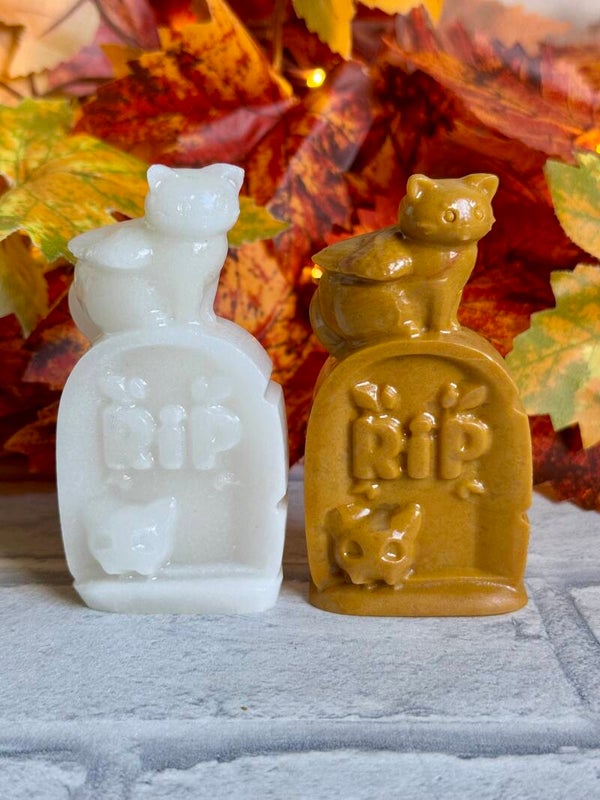 Cat Angel Gravestone Carvings ✨