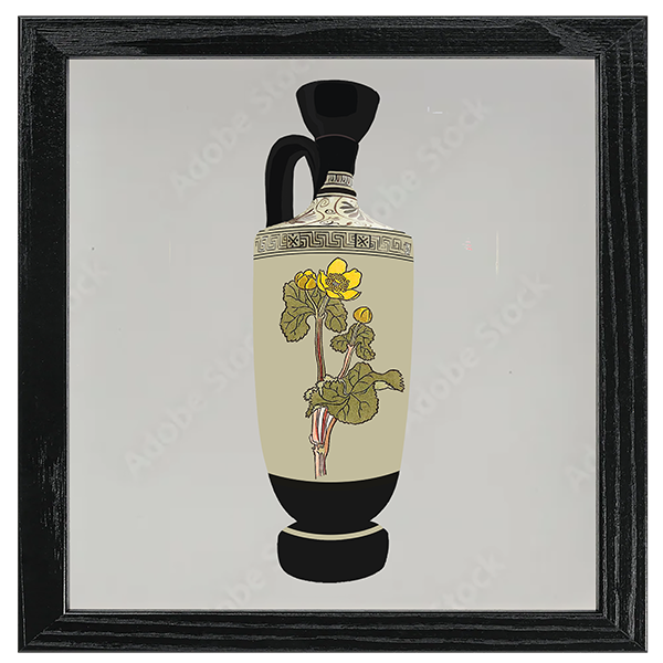 Flower Art Tiles IX